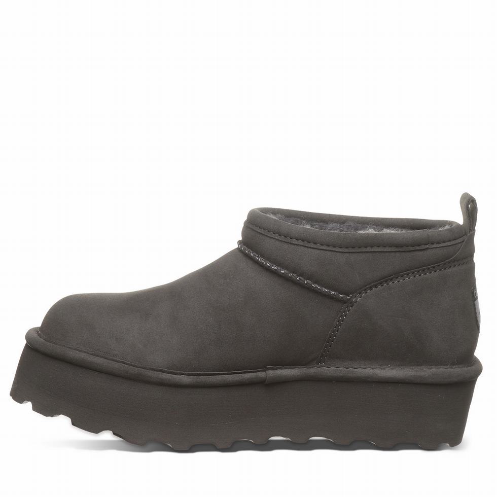 Botas Plataforma Bearpaw Retro Super Shorty Vegan Mujer Gris | VNX3374KF