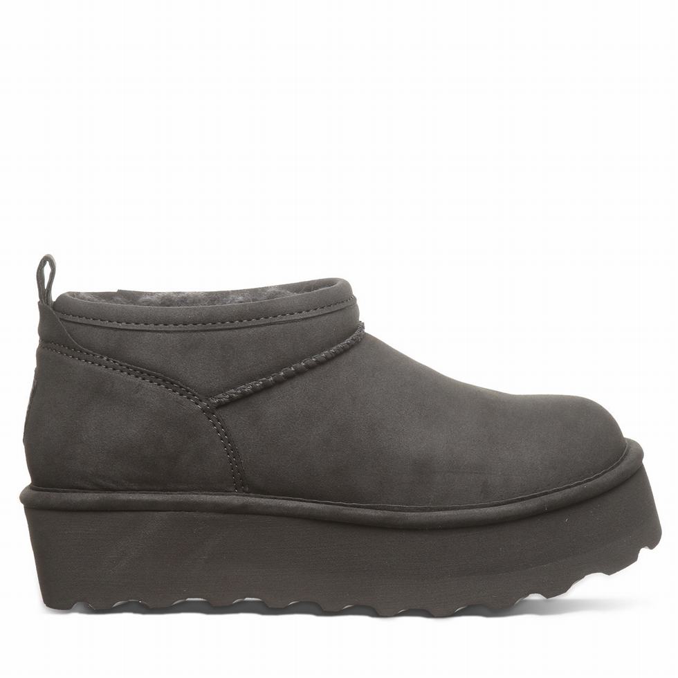 Botas Plataforma Bearpaw Retro Super Shorty Vegan Mujer Gris | VNX3374KF