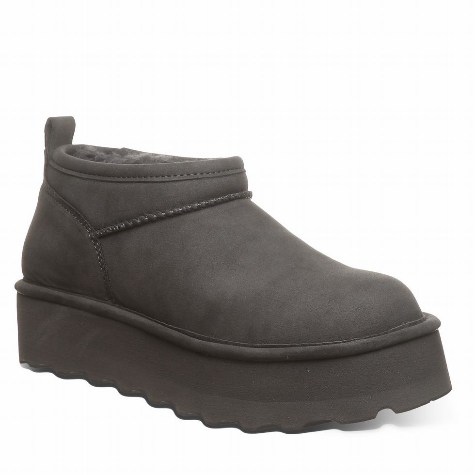 Botas Plataforma Bearpaw Retro Super Shorty Vegan Mujer Gris | VNX3374KF