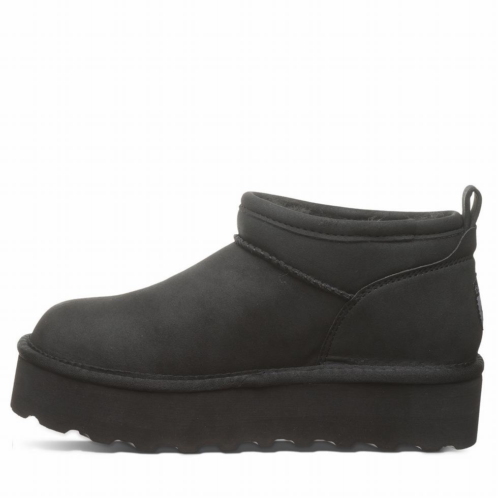 Botas Plataforma Bearpaw Retro Super Shorty Vegan Mujer Negras | UPM7922FG