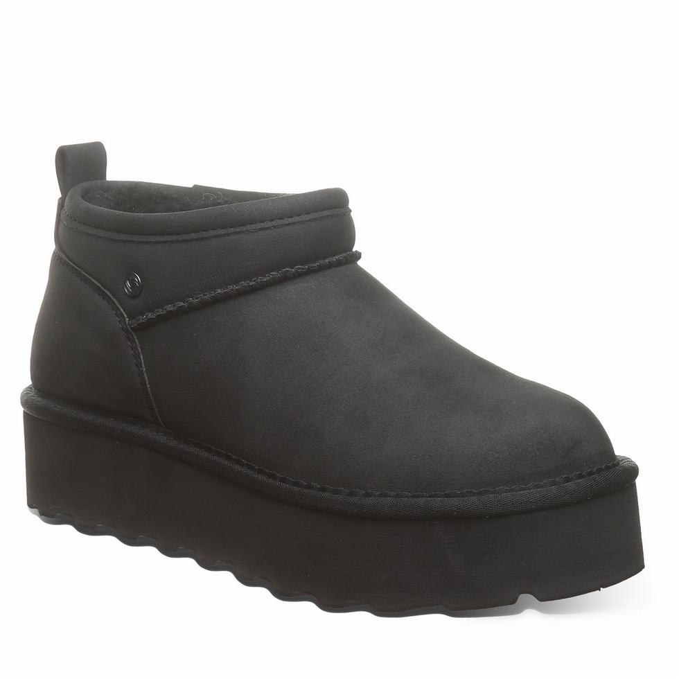 Botas Plataforma Bearpaw Retro Super Shorty Vegan Mujer Negras | UPM7922FG