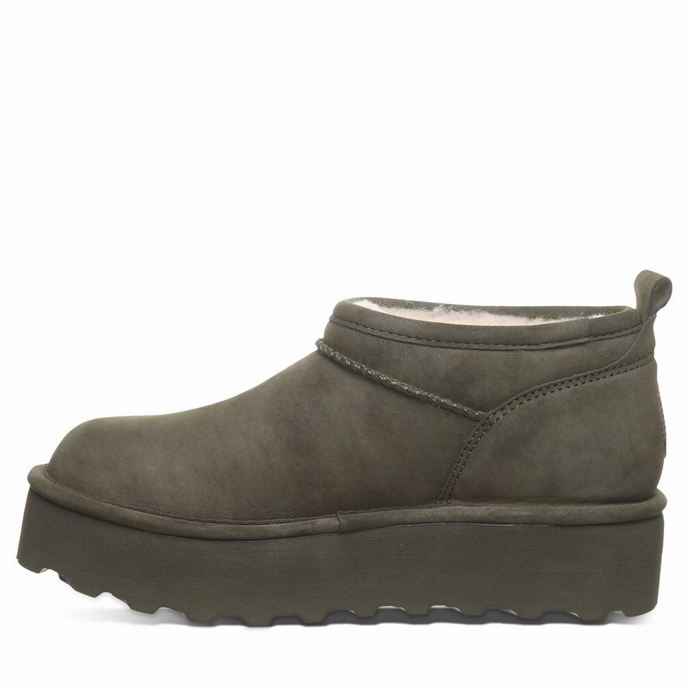 Botas Plataforma Bearpaw Retro Super Shorty Vegan Mujer Verde | FCS4466OL