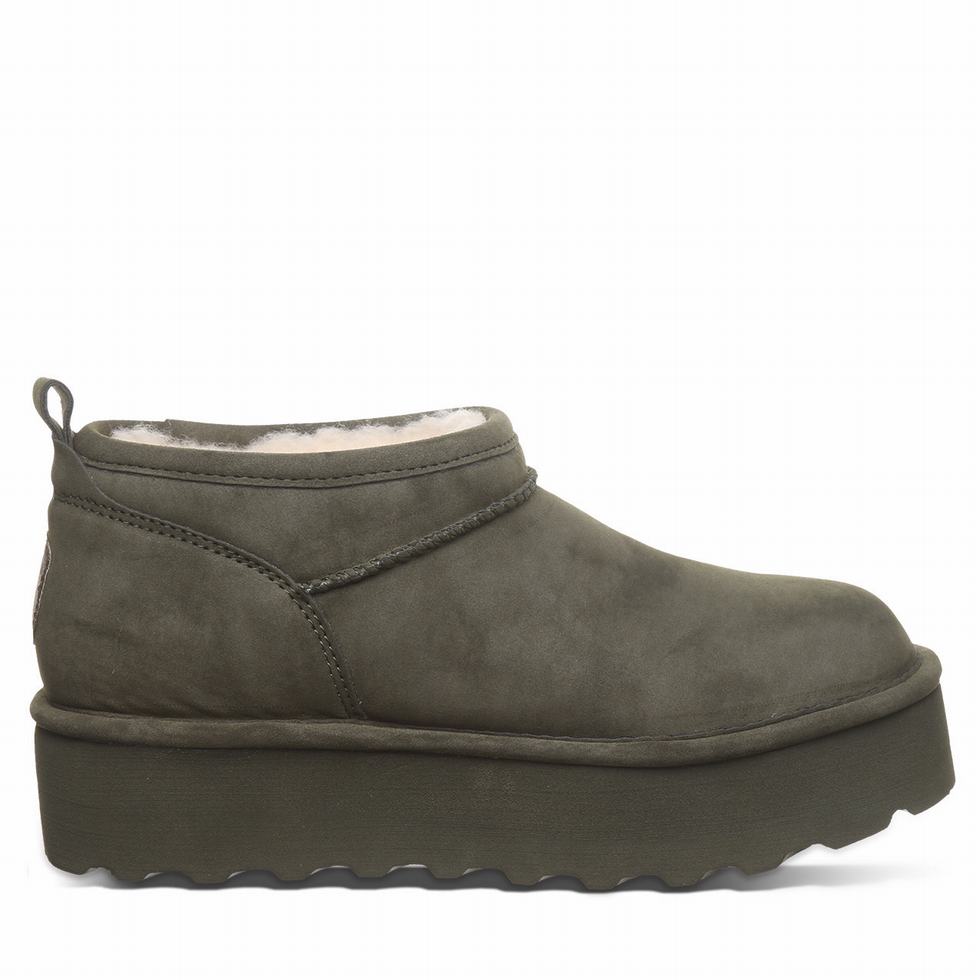 Botas Plataforma Bearpaw Retro Super Shorty Vegan Mujer Verde | FCS4466OL