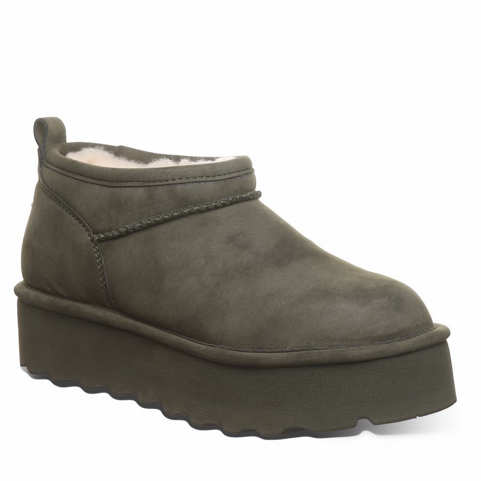 Botas Plataforma Bearpaw Retro Super Shorty Vegan Mujer Verde | FCS4466OL