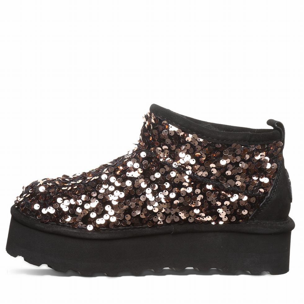 Botas Plataforma Bearpaw Retro Super Shorty Sequin Mujer Marrones | NPM95FK