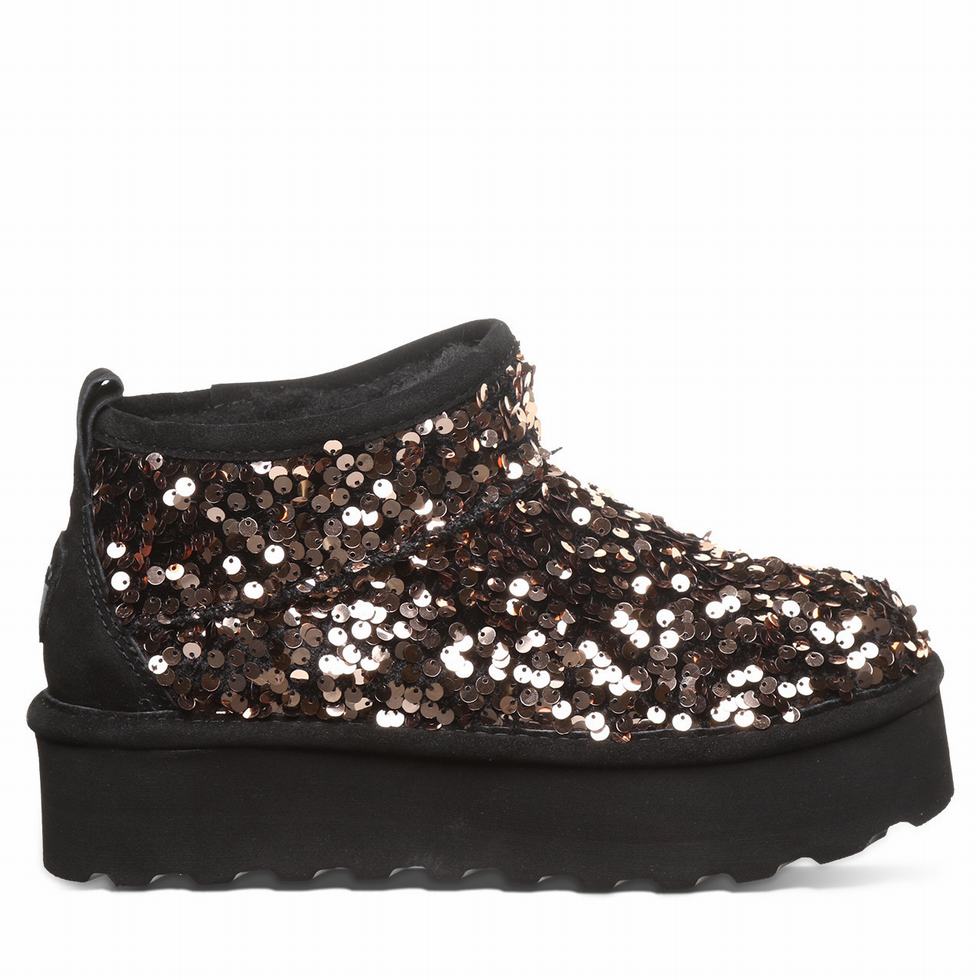 Botas Plataforma Bearpaw Retro Super Shorty Sequin Mujer Marrones | NPM95FK