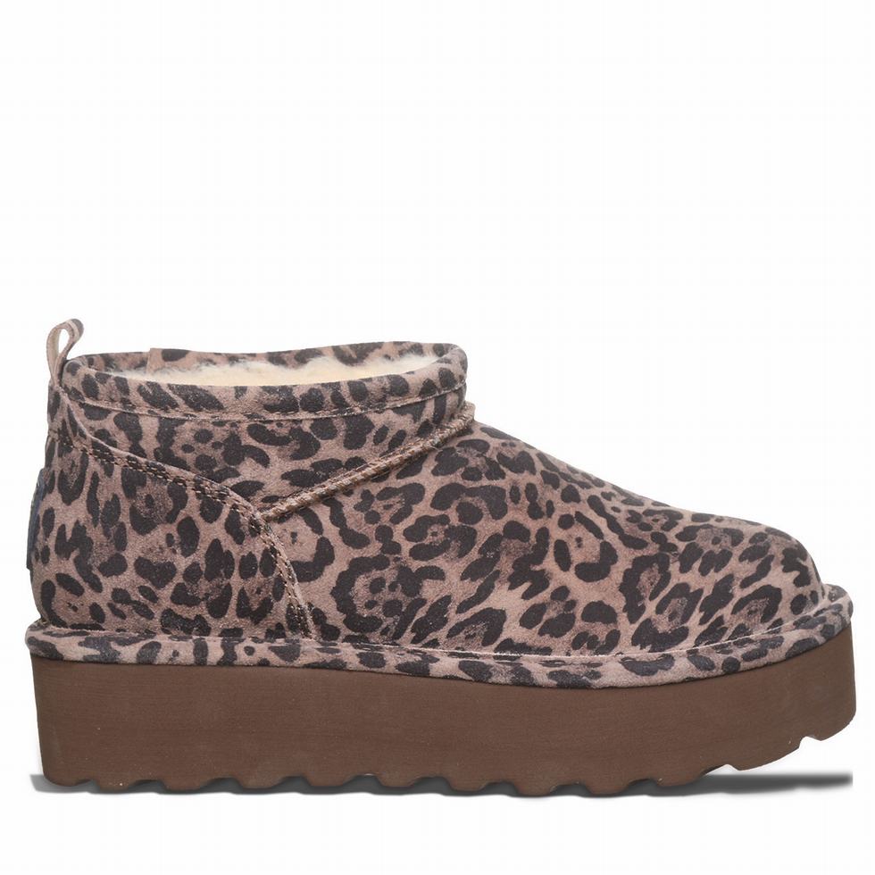 Botas Plataforma Bearpaw Retro Super Shorty Mujer Marrones | QJV2996LX