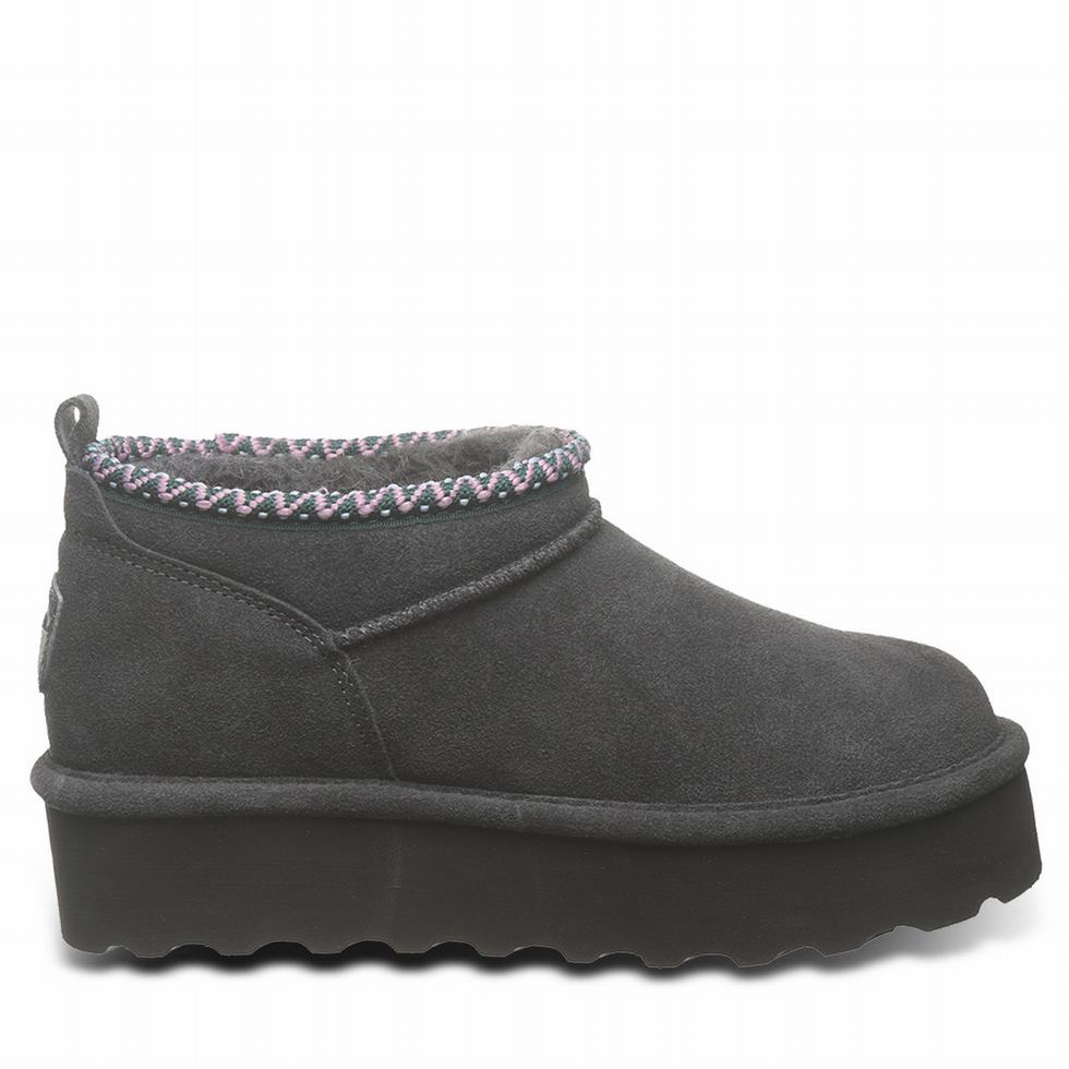 Botas Plataforma Bearpaw Retro Super Shorty Deco Mujer Gris | ZVI7797ZX