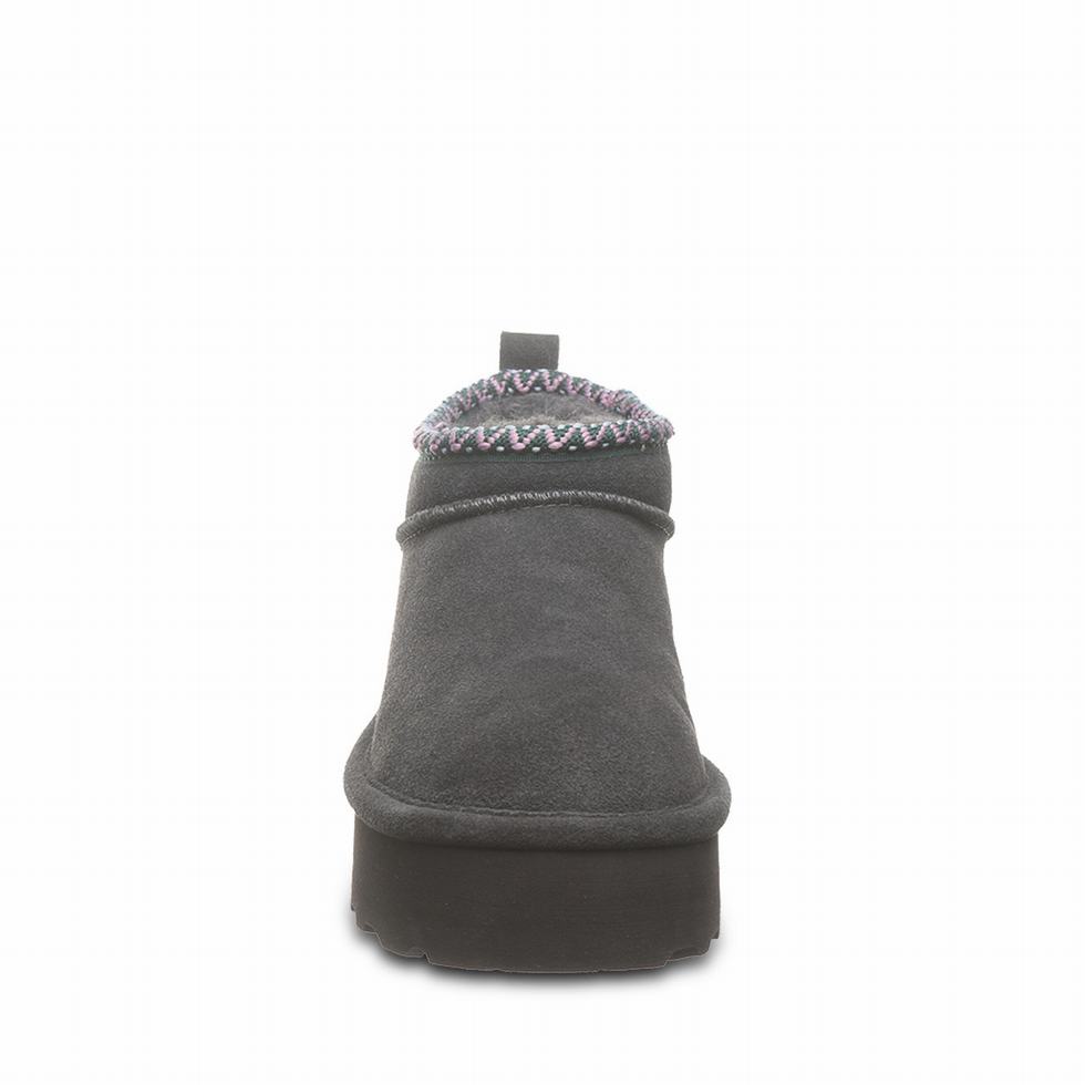 Botas Plataforma Bearpaw Retro Super Shorty Deco Mujer Gris | ZVI7797ZX