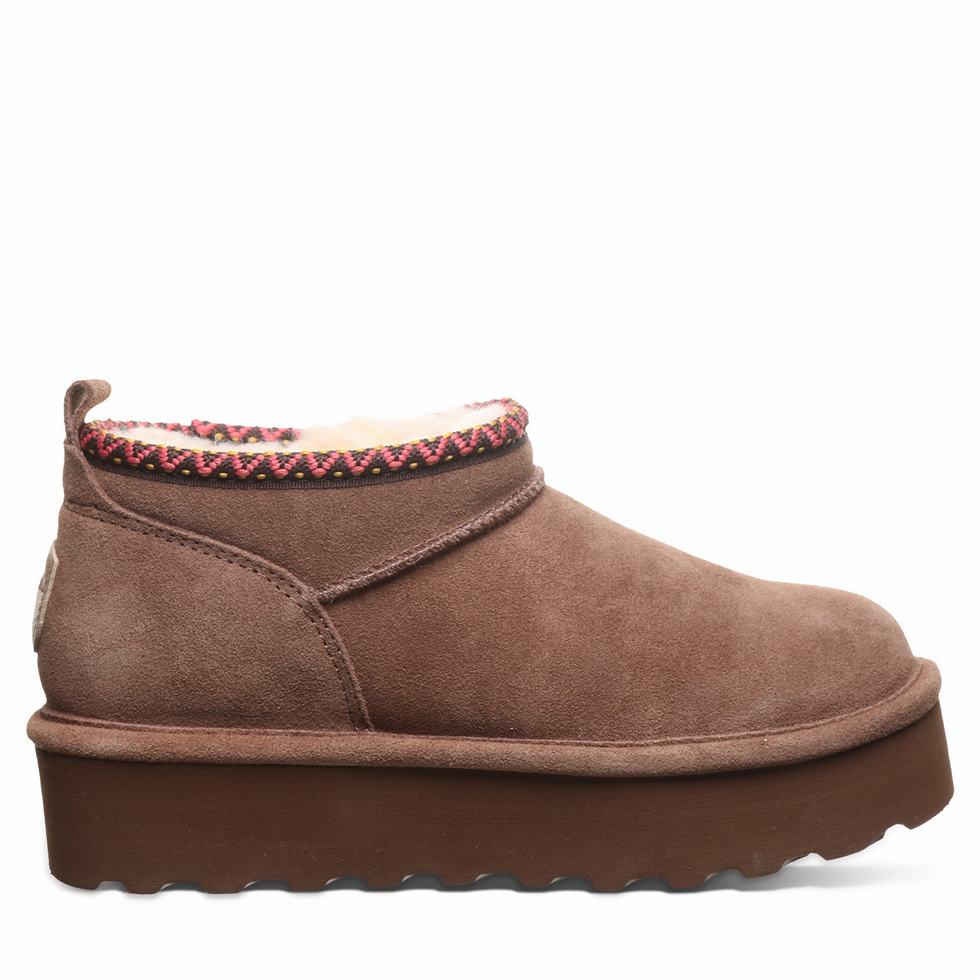 Botas Plataforma Bearpaw Retro Super Shorty Deco Mujer Marrones | LGH4850UG