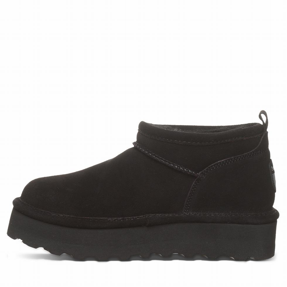 Botas Plataforma Bearpaw Retro Super Shorty Mujer Negras | ZWF897FN