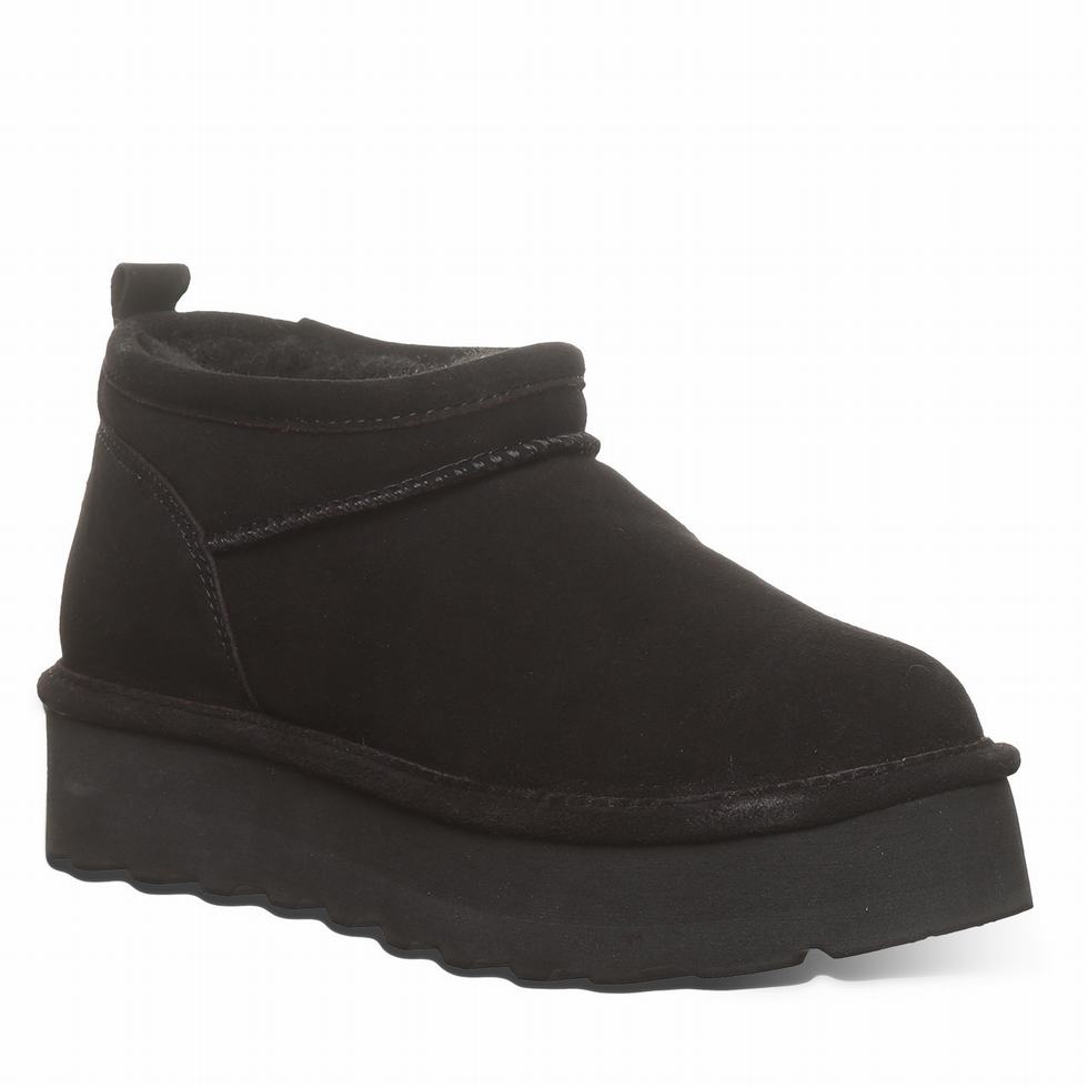 Botas Plataforma Bearpaw Retro Super Shorty Mujer Negras | ZWF897FN