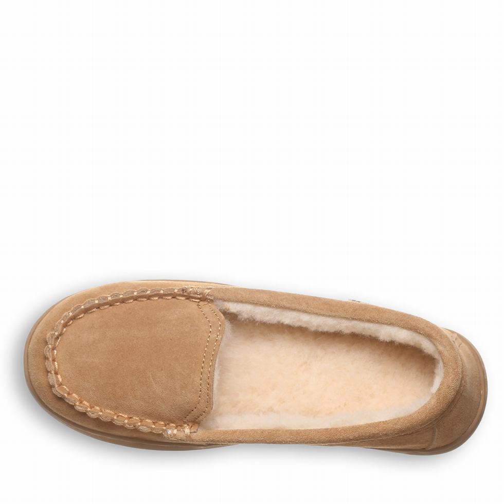 Pantuflas Bearpaw Angel Mujer Marrones | QWN3578TW