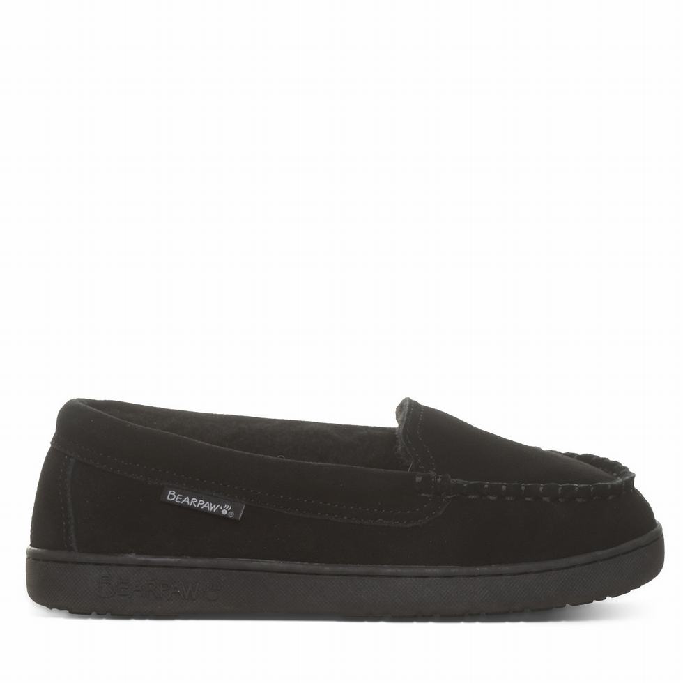 Pantuflas Bearpaw Angel Mujer Negras | ZWP3268BD