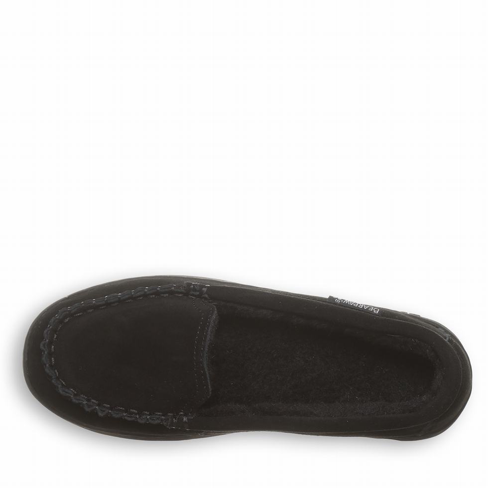 Pantuflas Bearpaw Angel Mujer Negras | ZWP3268BD