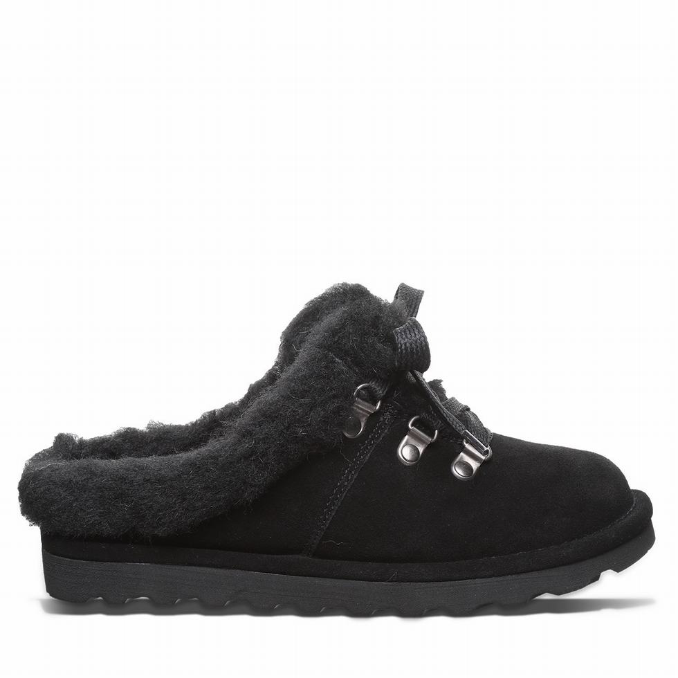 Pantuflas Bearpaw Cedar Mujer Negras | ZQU986FV