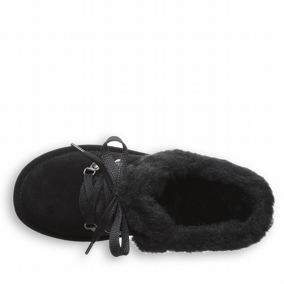 Pantuflas Bearpaw Cedar Mujer Negras | ZQU986FV