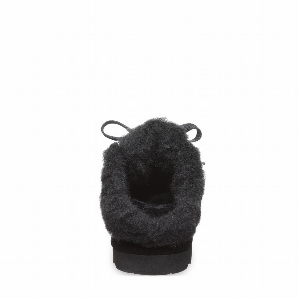 Pantuflas Bearpaw Cedar Mujer Negras | ZQU986FV