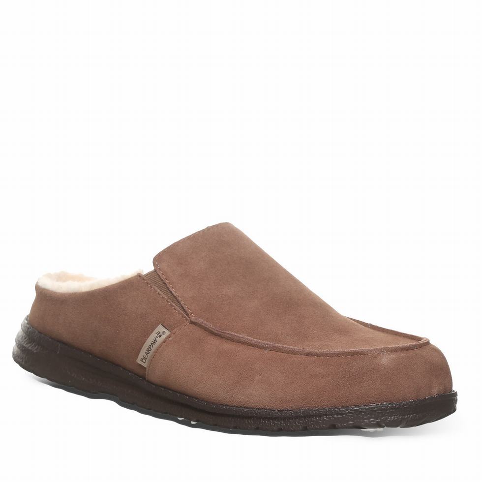 Pantuflas Bearpaw Joel Hombre Marrones | TAI1934OR