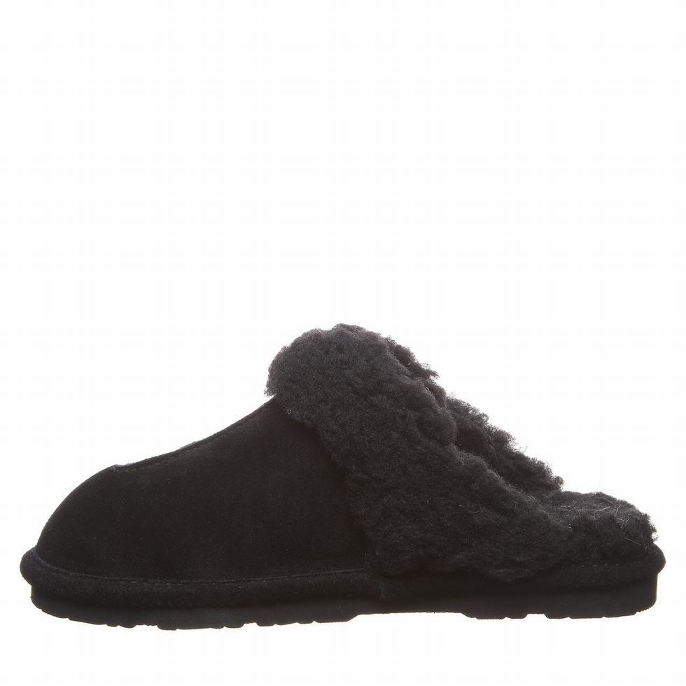 Pantuflas Bearpaw Loketta Mujer Negras | JOD2455XZ