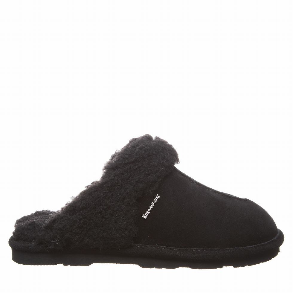 Pantuflas Bearpaw Loketta Mujer Negras | JOD2455XZ