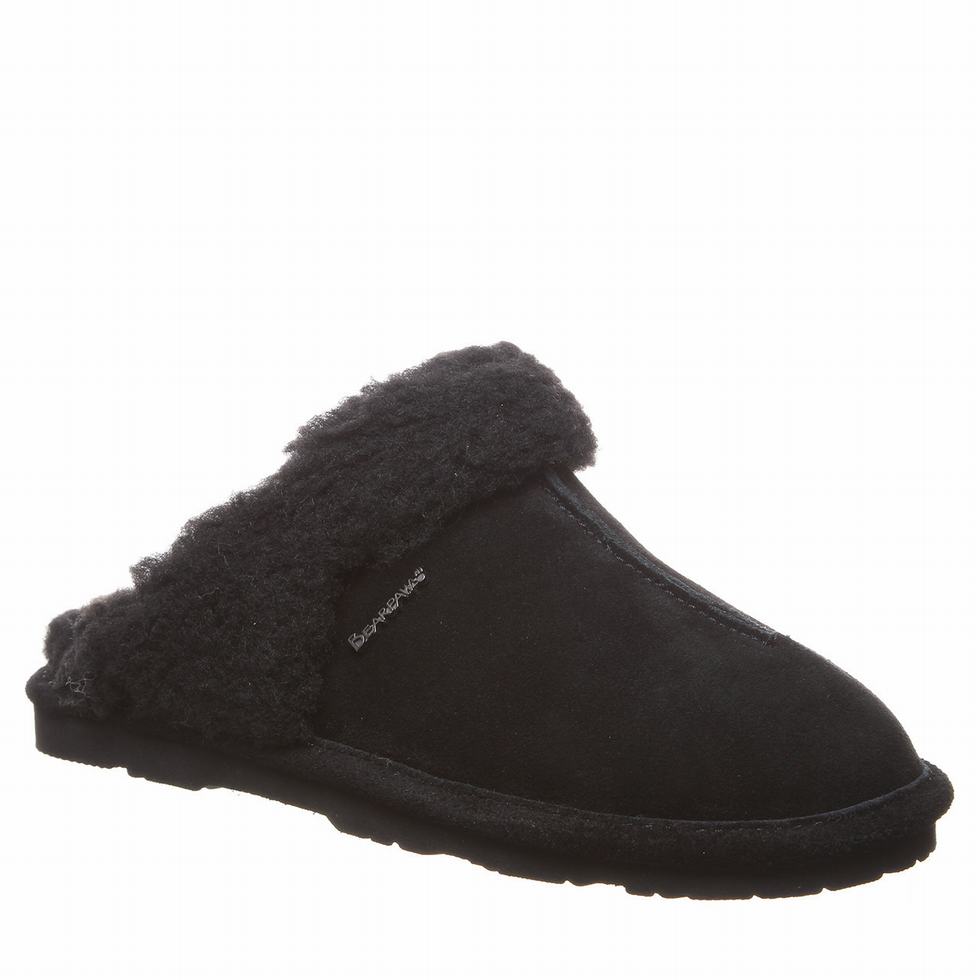 Pantuflas Bearpaw Loketta Mujer Negras | JOD2455XZ