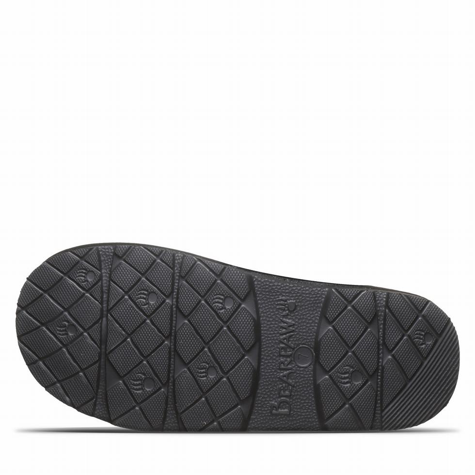 Pantuflas Bearpaw Loki Exotic Mujer Negras | AIL9660YA