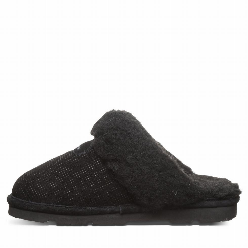 Pantuflas Bearpaw Loki Exotic Mujer Negras | KPQ3932TQ