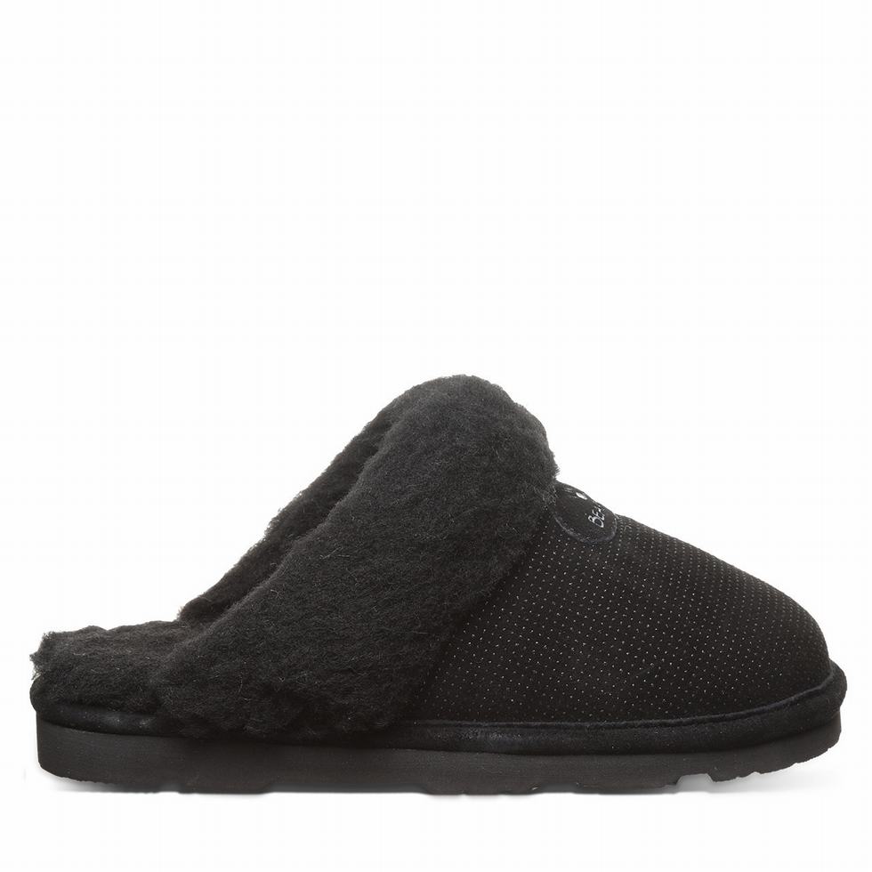 Pantuflas Bearpaw Loki Exotic Mujer Negras | KPQ3932TQ