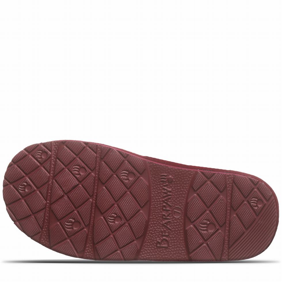 Pantuflas Bearpaw Loki II Mujer Rojas | NDF9752LJ