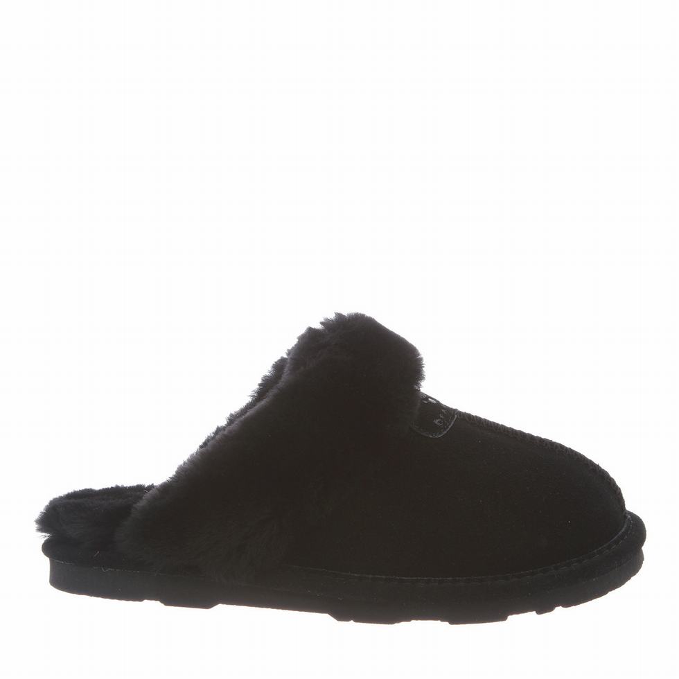 Pantuflas Bearpaw Loki Mujer Negras | QFC5743LX