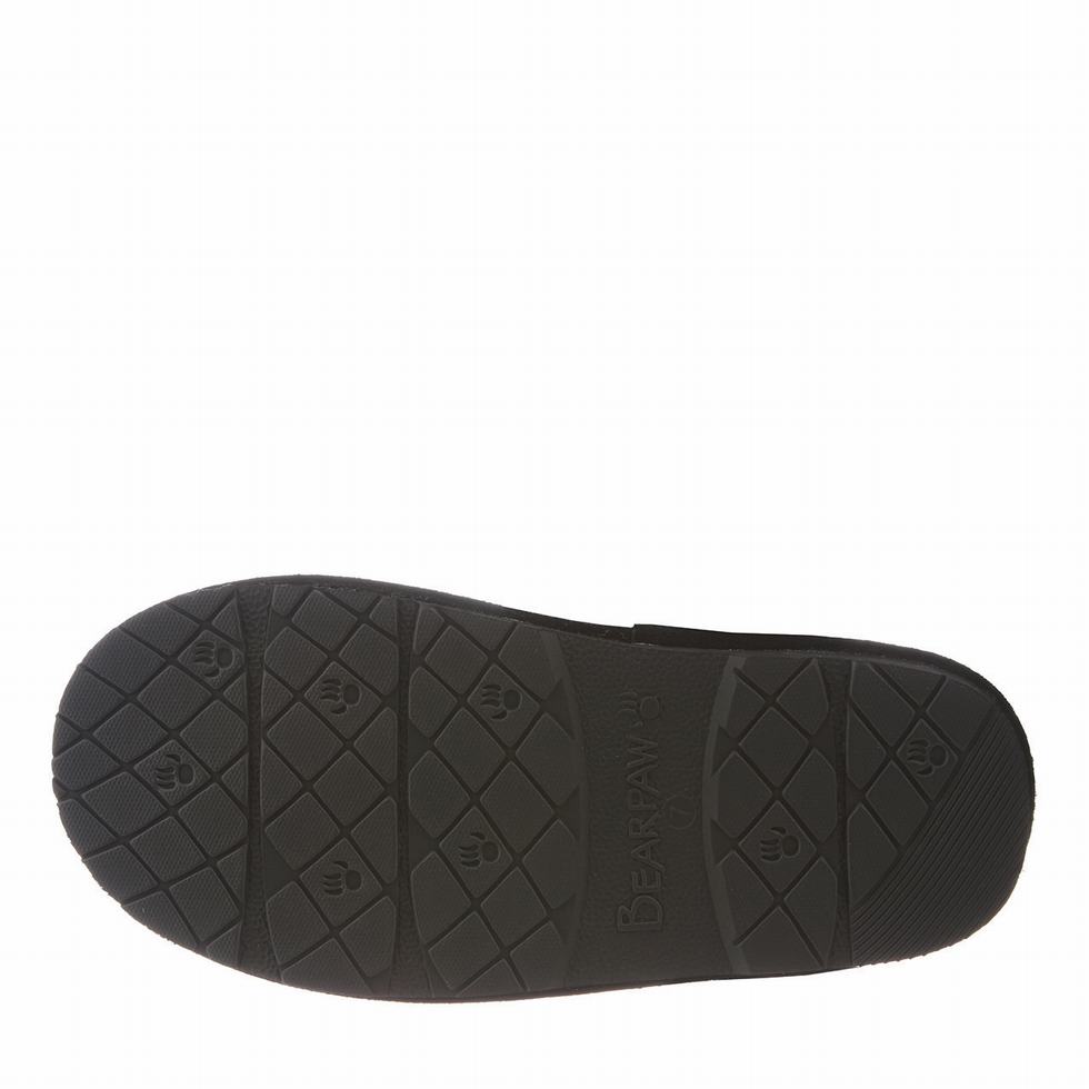 Pantuflas Bearpaw Loki Mujer Negras | QFC5743LX