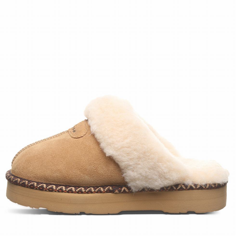 Pantuflas Bearpaw Loki Platform Lo Deco Mujer Marrones | KXD8254ZZ