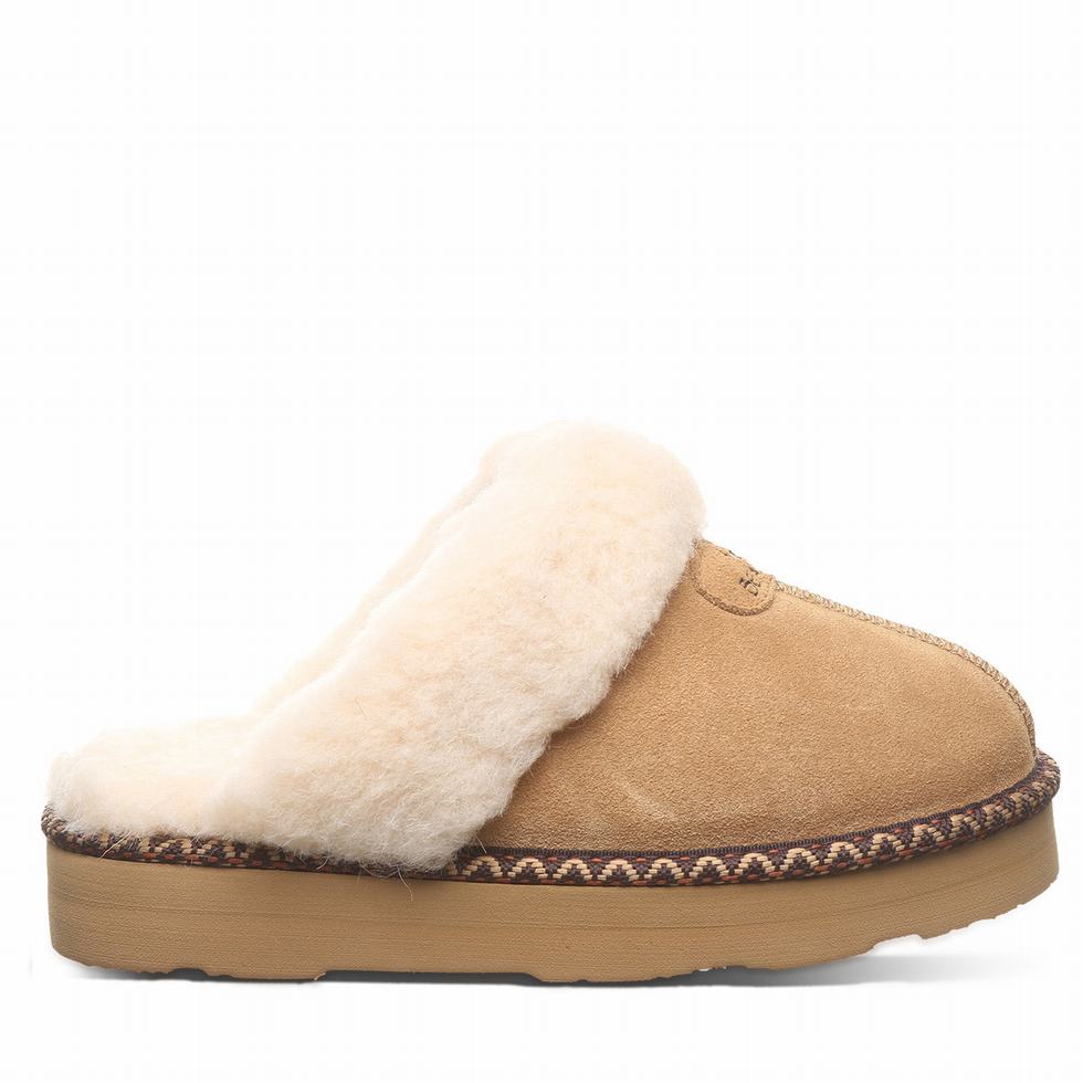 Pantuflas Bearpaw Loki Platform Lo Deco Mujer Marrones | KXD8254ZZ