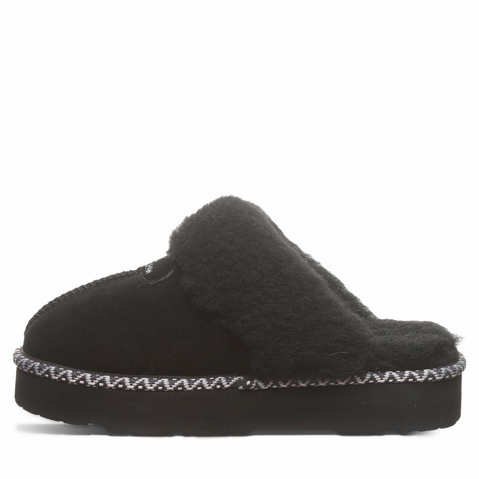 Pantuflas Bearpaw Loki Platform Lo Deco Mujer Negras | CWA5665YM