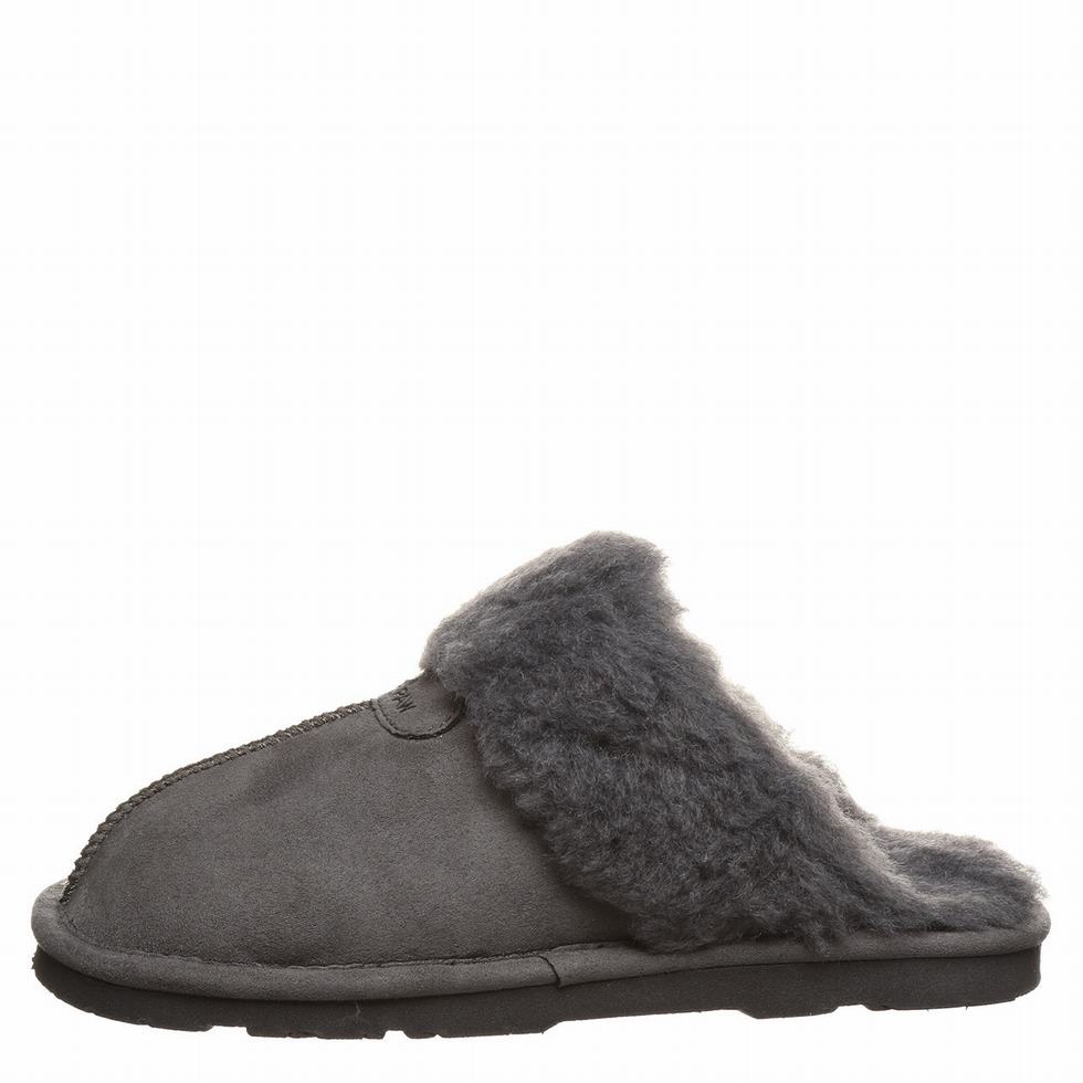 Pantuflas Bearpaw Loki Vegan Mujer Negras | ODO1680QN