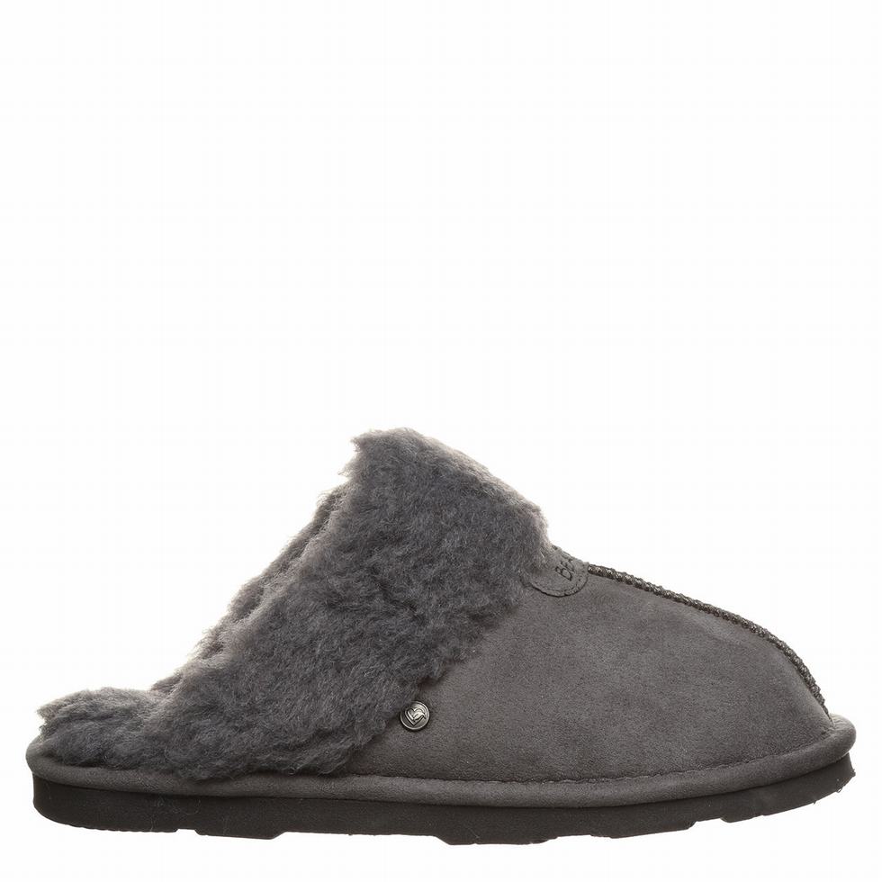 Pantuflas Bearpaw Loki Vegan Mujer Negras | ODO1680QN