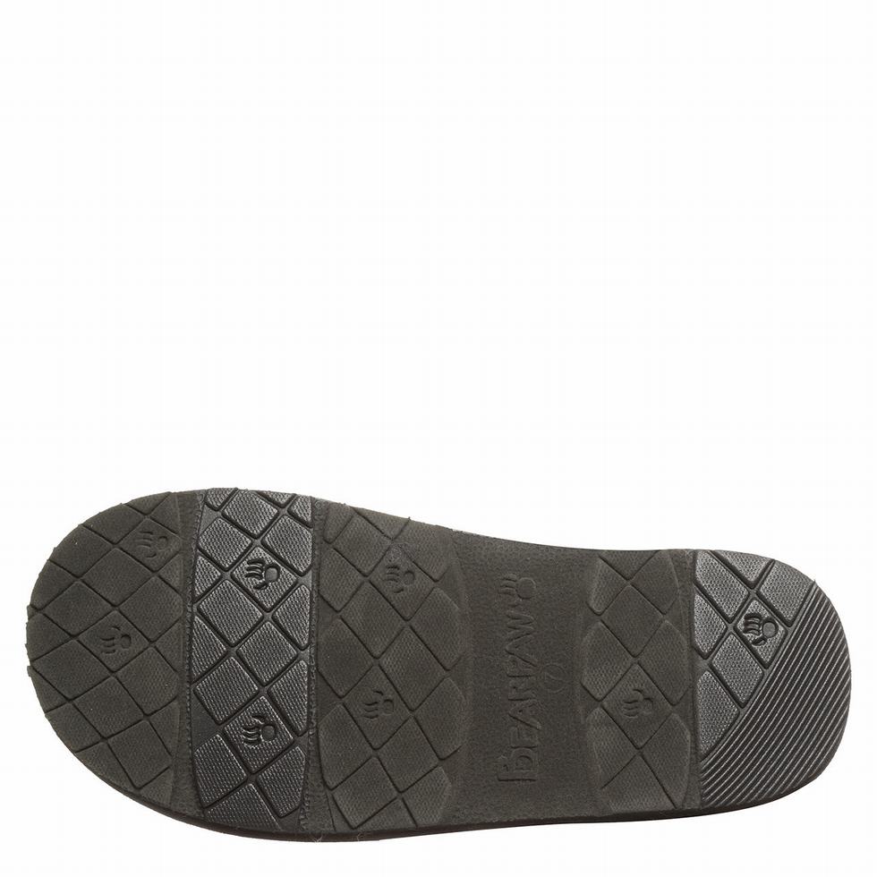 Pantuflas Bearpaw Loki Vegan Mujer Negras | ODO1680QN