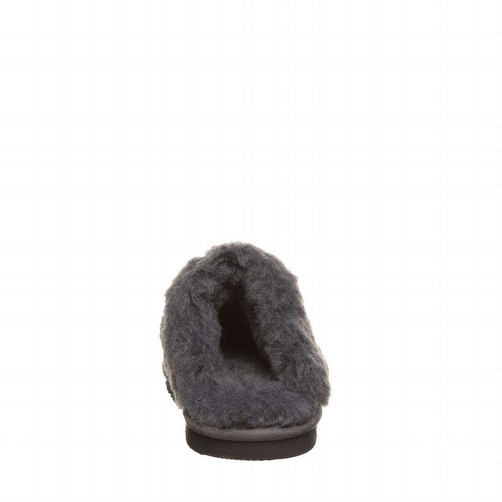 Pantuflas Bearpaw Loki Vegan Mujer Negras | ODO1680QN