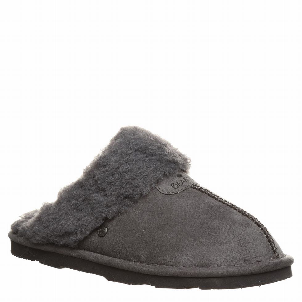 Pantuflas Bearpaw Loki Vegan Mujer Negras | ODO1680QN