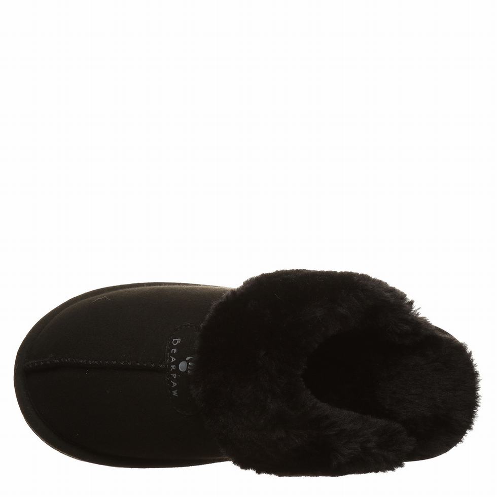 Pantuflas Bearpaw Loki Vegan Mujer Negras | PFO1591CA