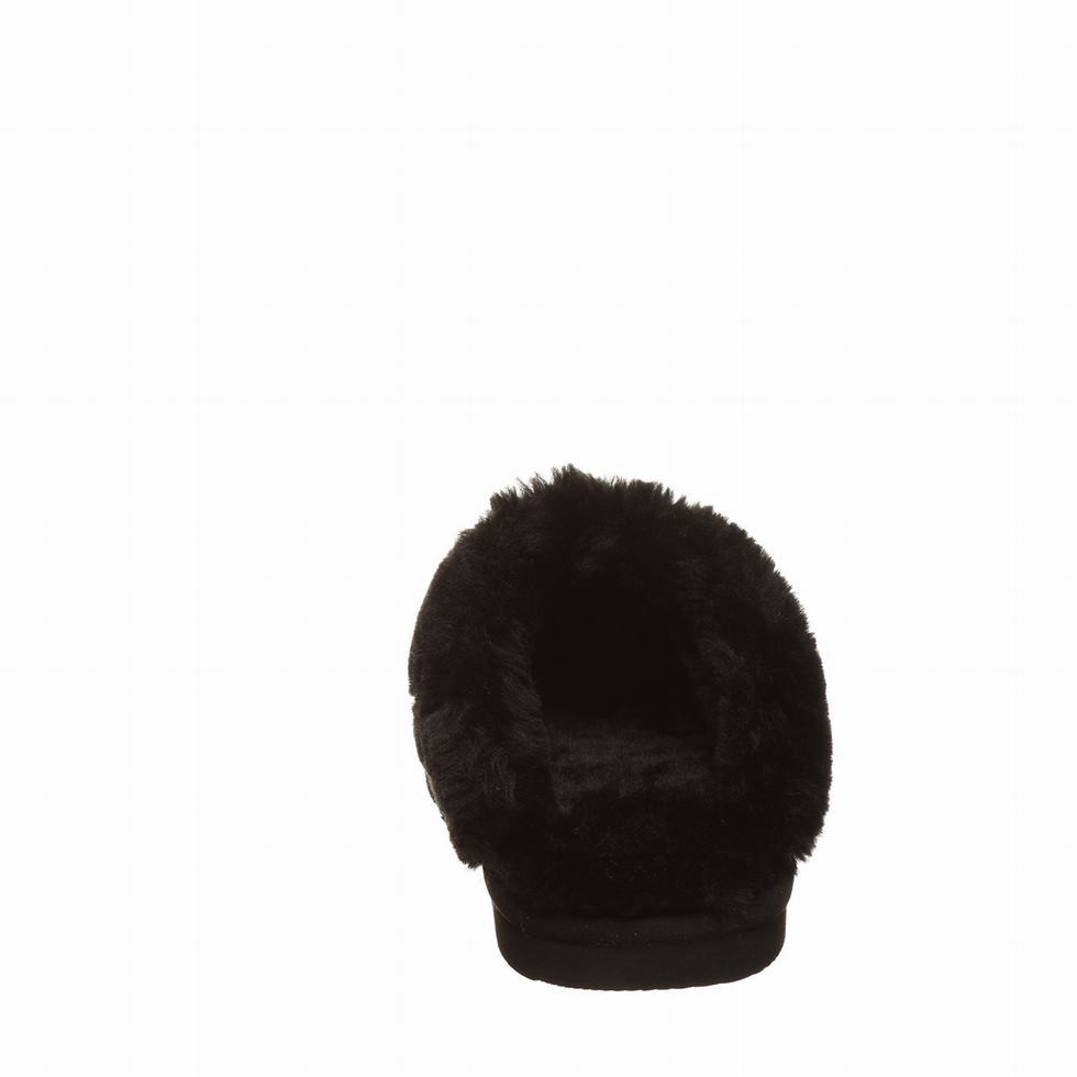 Pantuflas Bearpaw Loki Vegan Mujer Negras | PFO1591CA