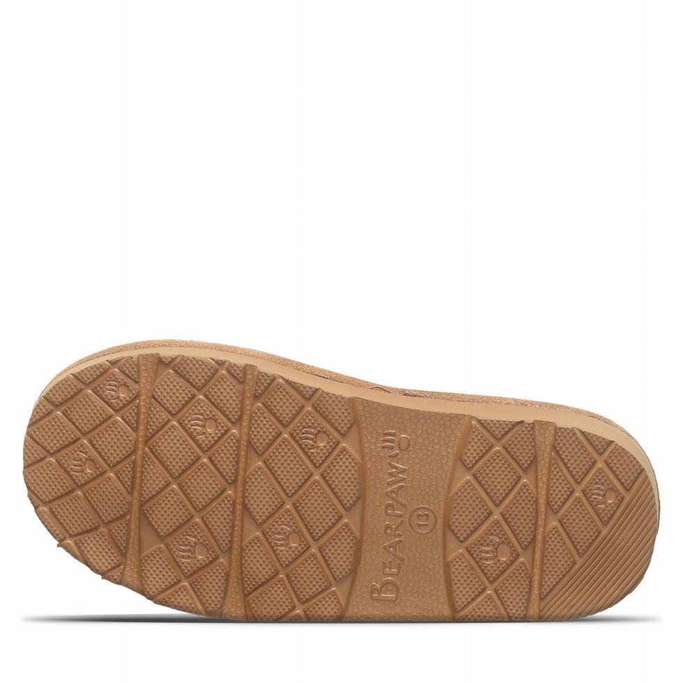 Pantuflas Bearpaw Loki Youth Niños Marrones | FJW4626HA