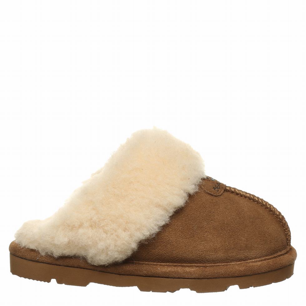 Pantuflas Bearpaw Loki Youth Niños Marrones | MIP6713CO