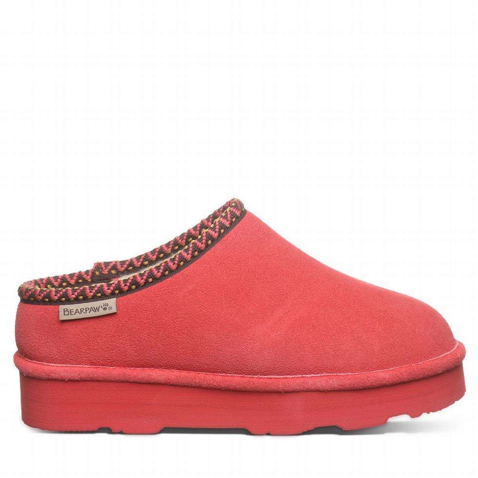 Pantuflas Bearpaw Martis Mujer Rojas | FVQ3360TG