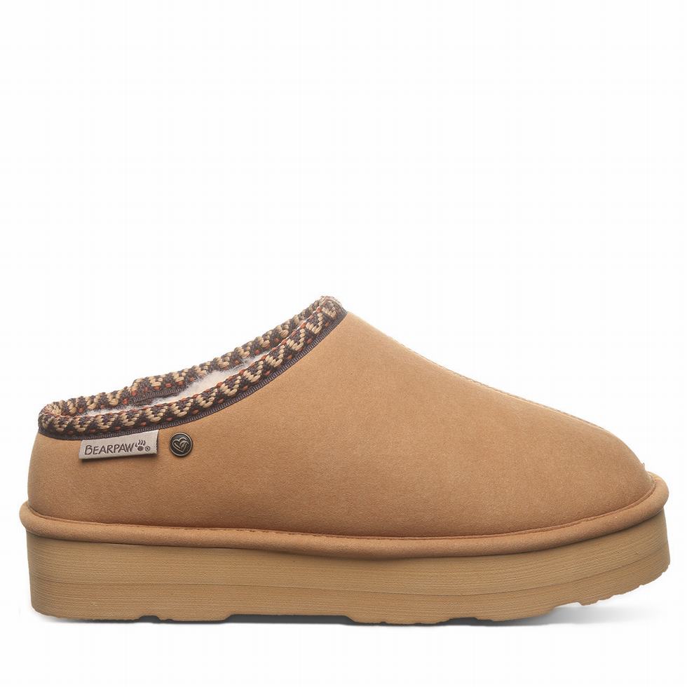 Pantuflas Bearpaw Martis Vegan Mujer Marrones | QHA878CJ