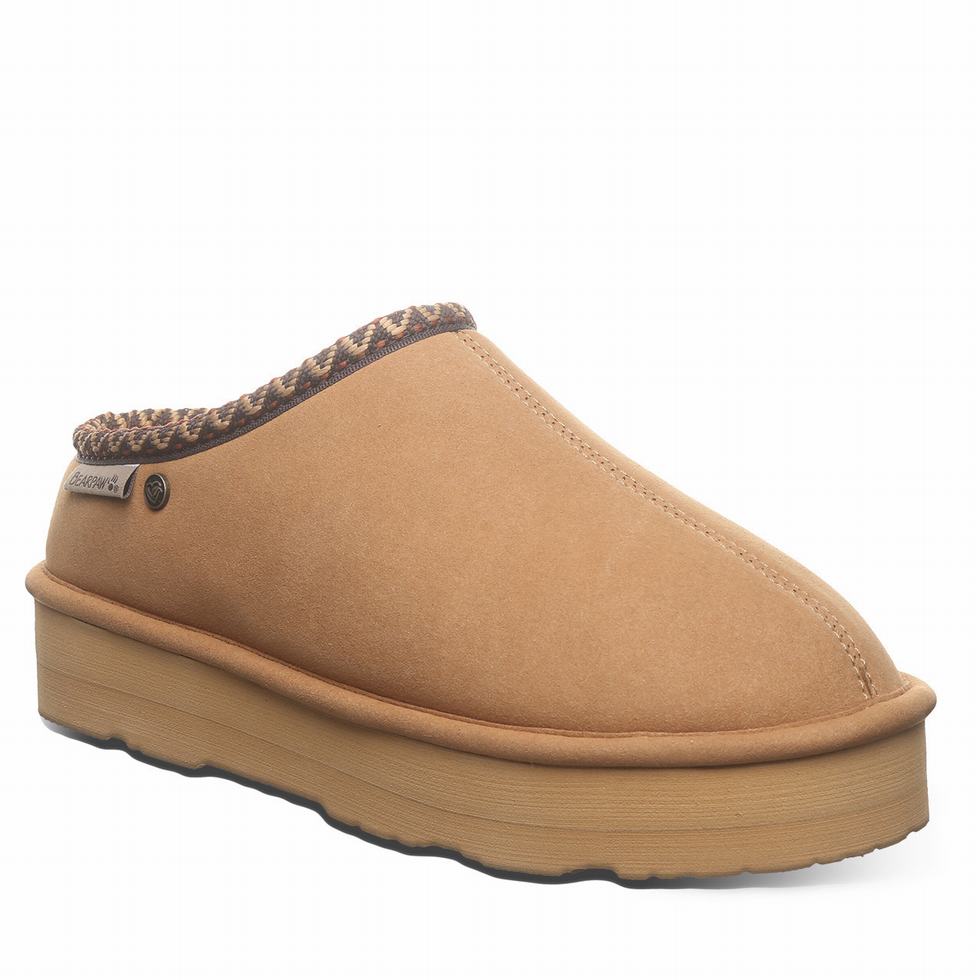 Pantuflas Bearpaw Martis Vegan Mujer Marrones | QHA878CJ