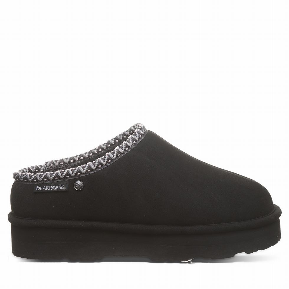 Pantuflas Bearpaw Martis Vegan Mujer Negras | MEC6791OY