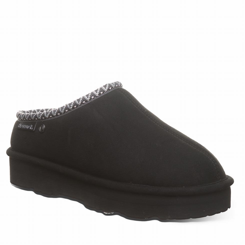 Pantuflas Bearpaw Martis Vegan Mujer Negras | MEC6791OY