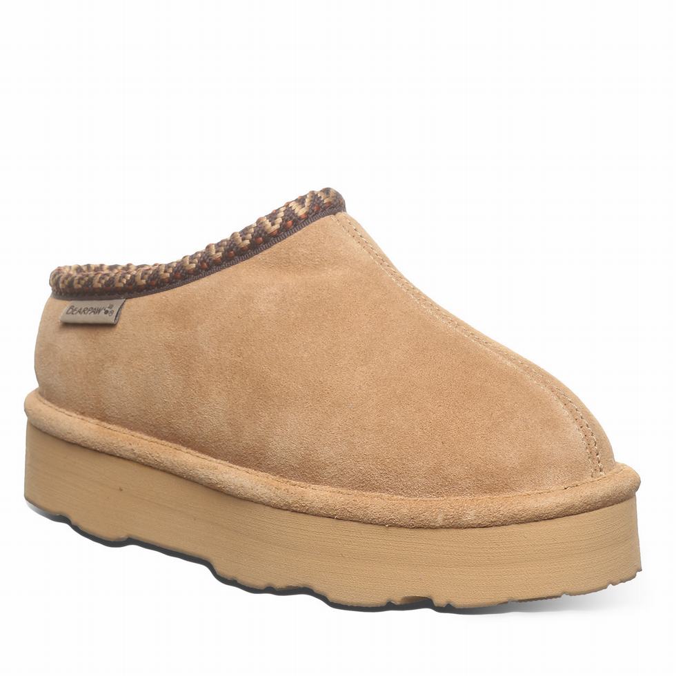 Pantuflas Bearpaw Martis Youth Niños Marrones | RZX4180WE